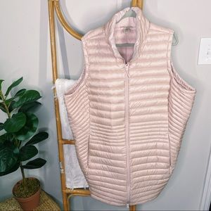 Duluth Trading Co. Light Pink Longline Puffer Vest sz 3X